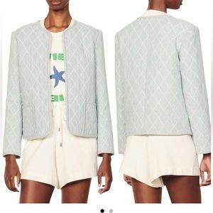 NWOT Sandro Armelle Quilted Cotton Jacket